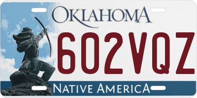 OK license plate 602VQZ