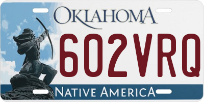 OK license plate 602VRQ