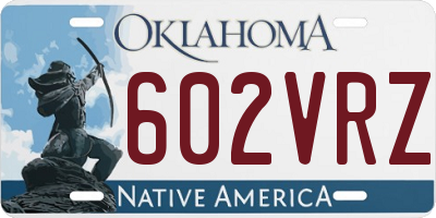 OK license plate 602VRZ