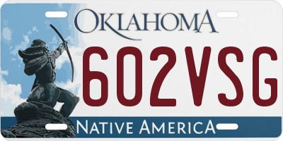 OK license plate 602VSG