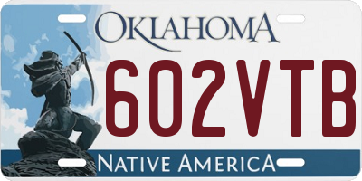 OK license plate 602VTB