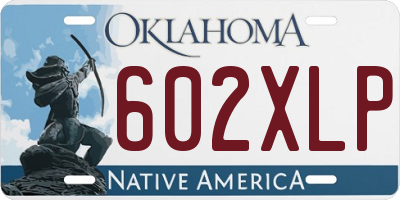 OK license plate 602XLP