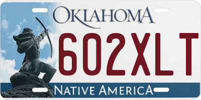 OK license plate 602XLT