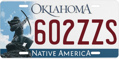 OK license plate 602ZZS