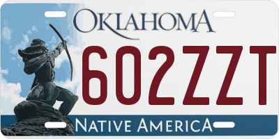 OK license plate 602ZZT