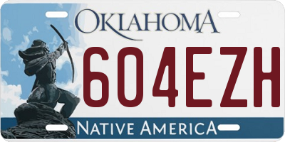 OK license plate 604EZH