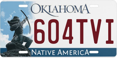 OK license plate 604TVI