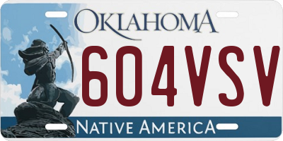 OK license plate 604VSV