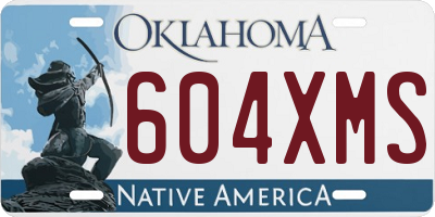 OK license plate 604XMS