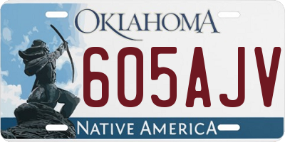 OK license plate 605AJV