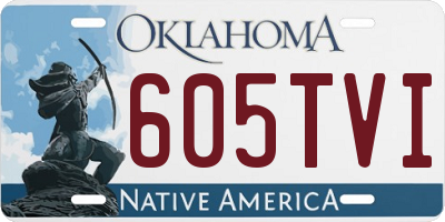 OK license plate 605TVI