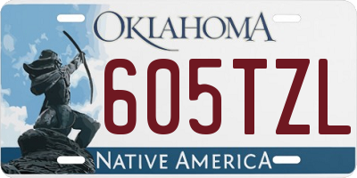 OK license plate 605TZL