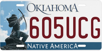 OK license plate 605UCG