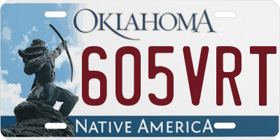 OK license plate 605VRT