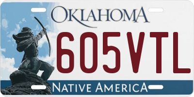 OK license plate 605VTL