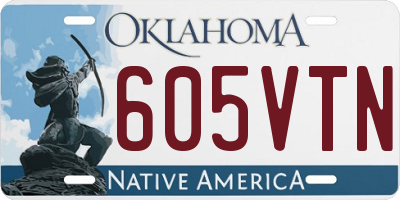 OK license plate 605VTN