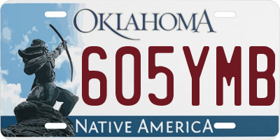 OK license plate 605YMB