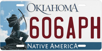 OK license plate 606APH