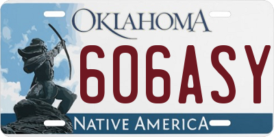 OK license plate 606ASY