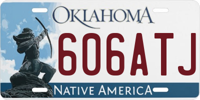 OK license plate 606ATJ