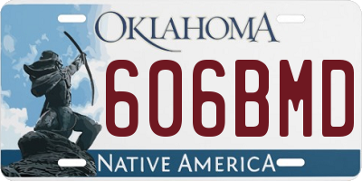 OK license plate 606BMD