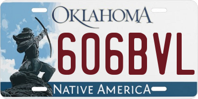 OK license plate 606BVL