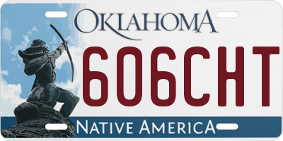 OK license plate 606CHT