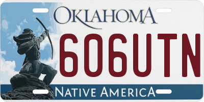 OK license plate 606UTN