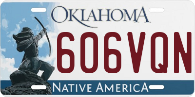 OK license plate 606VQN