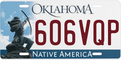 OK license plate 606VQP