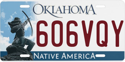 OK license plate 606VQY