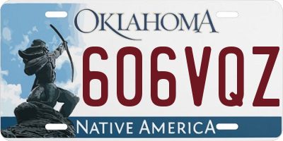 OK license plate 606VQZ