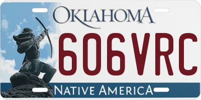 OK license plate 606VRC