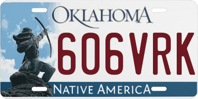 OK license plate 606VRK