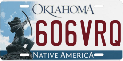 OK license plate 606VRQ