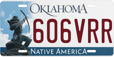 OK license plate 606VRR