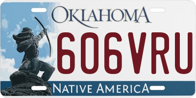 OK license plate 606VRU