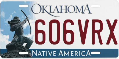 OK license plate 606VRX