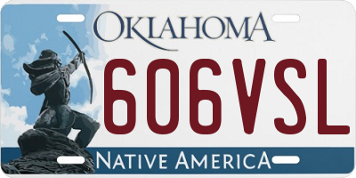 OK license plate 606VSL