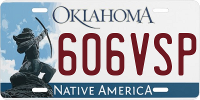 OK license plate 606VSP