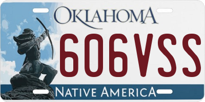OK license plate 606VSS