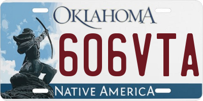 OK license plate 606VTA