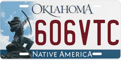 OK license plate 606VTC
