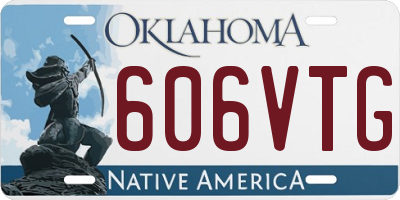 OK license plate 606VTG