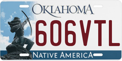 OK license plate 606VTL