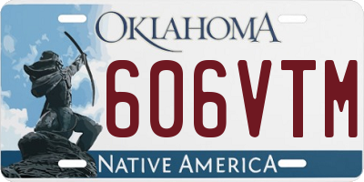 OK license plate 606VTM