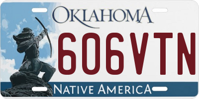 OK license plate 606VTN