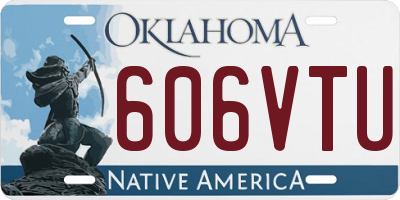 OK license plate 606VTU