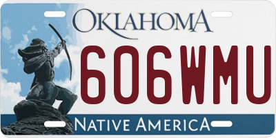 OK license plate 606WMU
