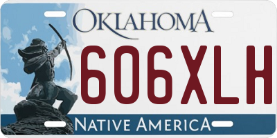 OK license plate 606XLH
